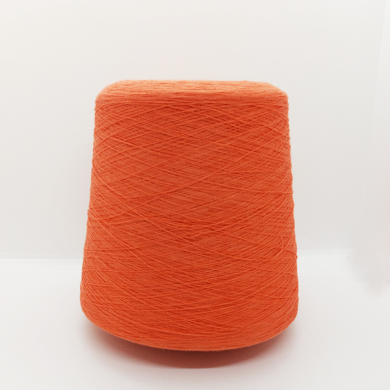 Fargerik ringspunnet bomull akrylgarn C55/A45 30/2 20S/2 16S/2 for strikket genser