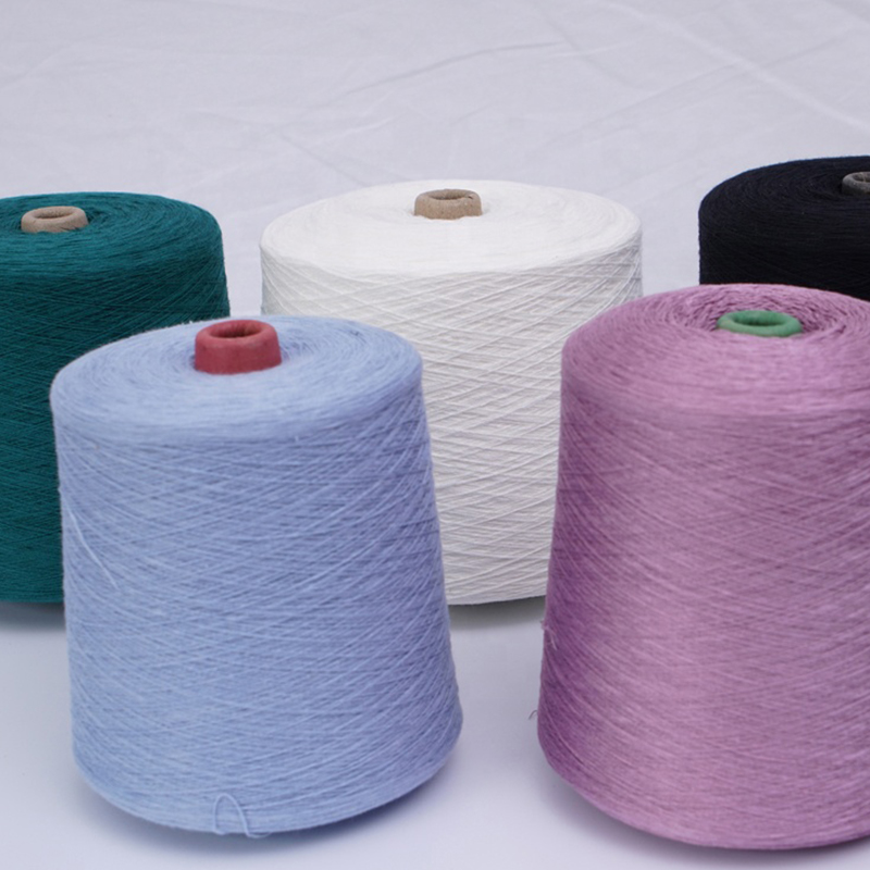 28NM/2 50 Resirkuler polyester 50 akryl blandet garn Ringspunnet fabrikk engros